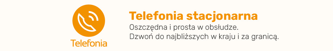 Telefonia - oszczędna i prosta w obsłudze.