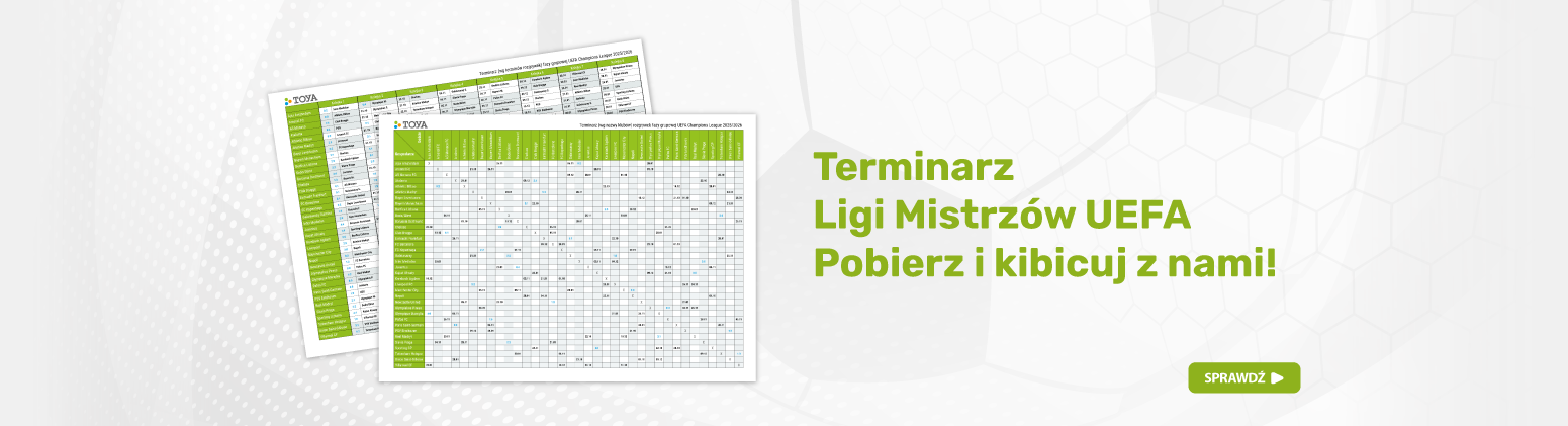 Terminarz Ligi Mistrzów UEFA